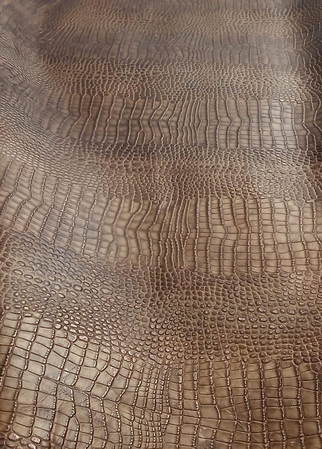Custom Bronze Italian Croc Embossed - Quarter