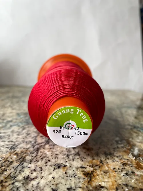 Red Premium Bonded Nylon Thread