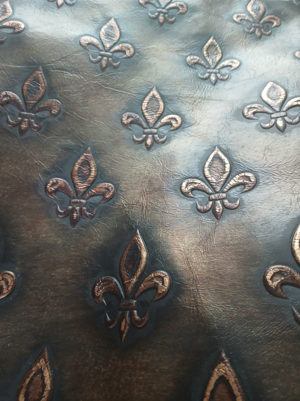 Custom Black Metallic Gold Fleur de Lis