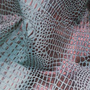 TURQUOISE COPPER HORNBACK CROC QUARTER