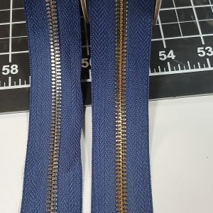 Yeltex Ultra Smooth #5 METAL NAVY 2 WAY ZIPPER 5 METER SPOOL