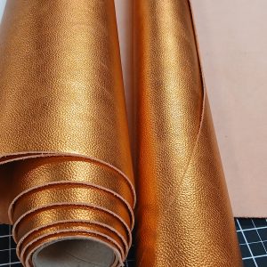 ITALIAN METALLIC PUMPKIN CALF SIDE 3/4OZ