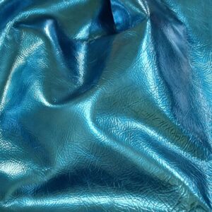 ITALIAN TURQUOISE METALLIC CALF SIDE 3/4 OZ 15-17 FT
