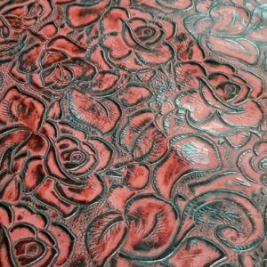 RED ROSES EMBOSSED QUARTER 2/3 OZ 10-12 FT