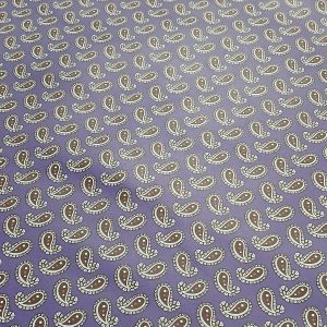 PURPLE PAISLEY ON ITALIAN CALF SIDE 3 OZ 21-26FT
