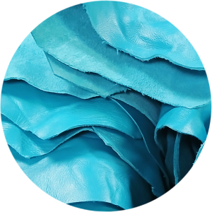 BRIGHT TEAL ITALIAN LAMBSKI N 2/3 OZ 5-7FT