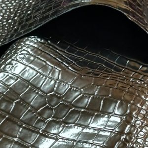 GUNMETAL CROC QUARTER