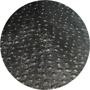 BLACK OSTRICH EMBOSS 2/3 OZ QUARTER