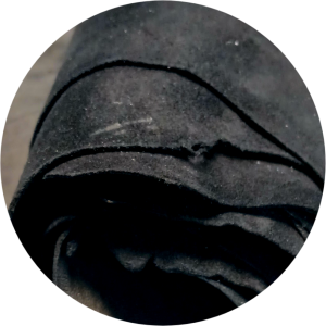 ITALIAN KID SUEDE BLACK 2 OZ 3-4 FT