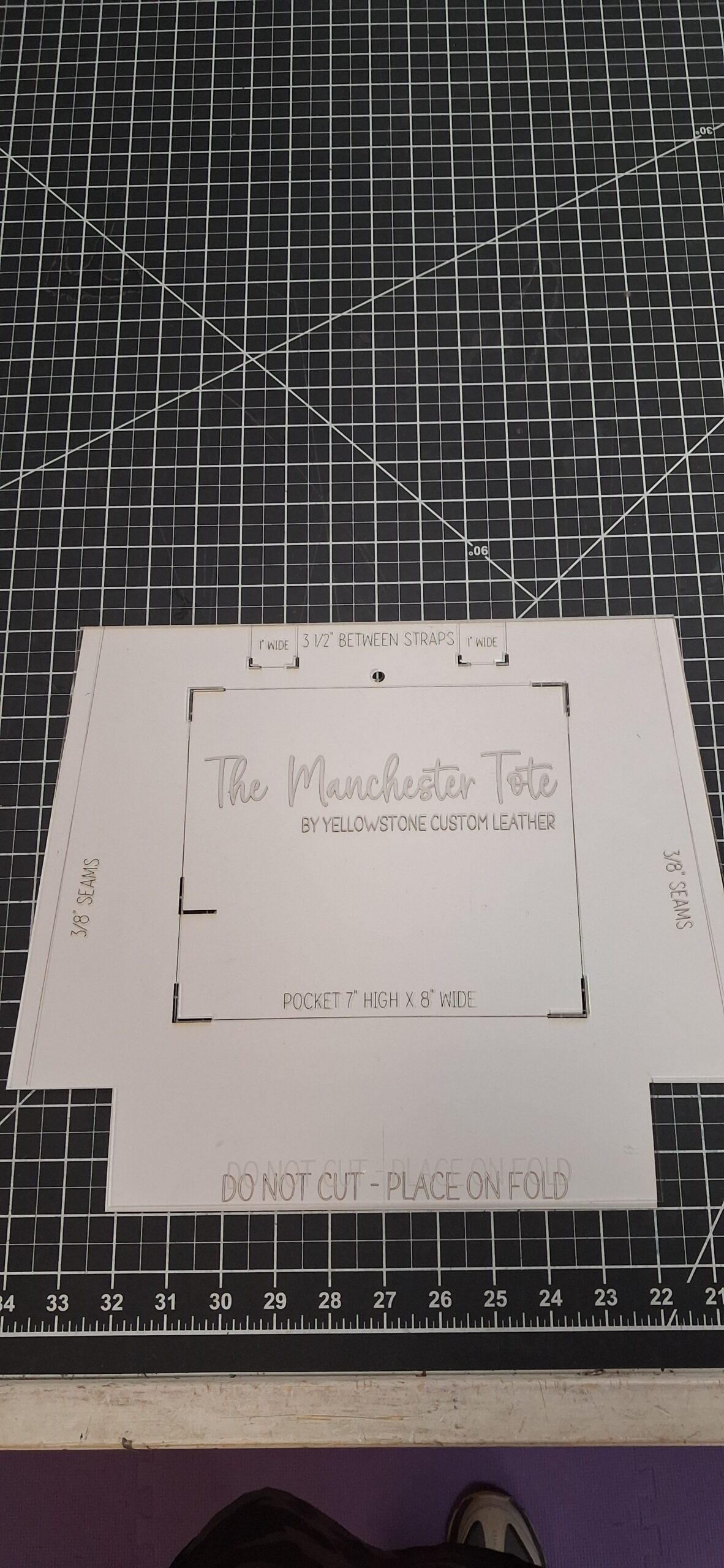 MANCHESTER MINI TOTE ACRYLIC TEMPLATE